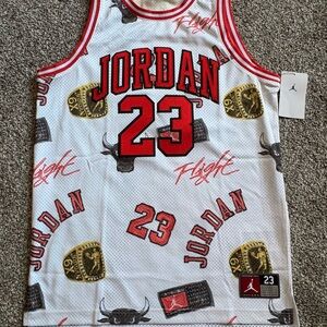 Jordan White and Red Tank Top